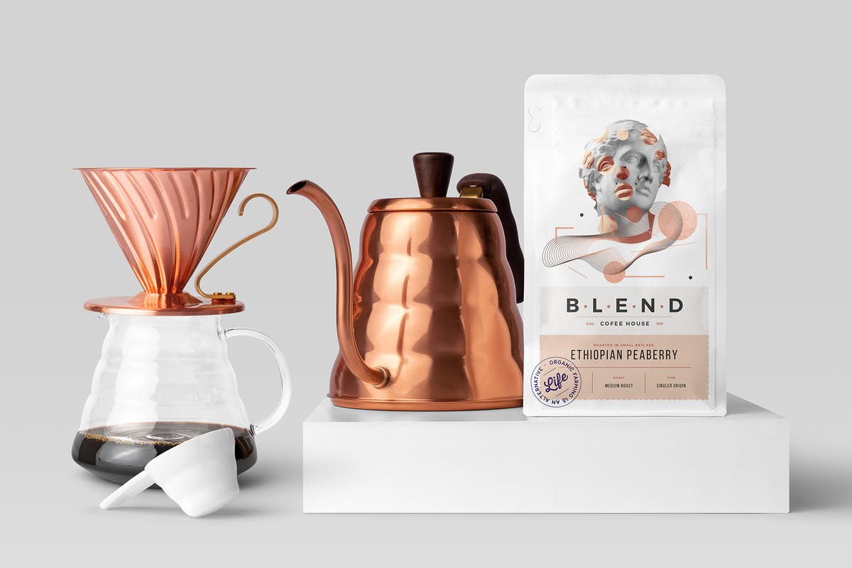 Free Coffee Packaging Mockup