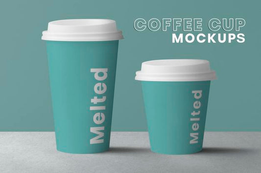 Free Coffee Paper Cups Mockup Psd