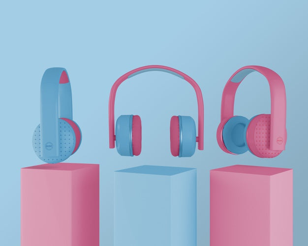 Free Collection Of 80S Headphones Psd