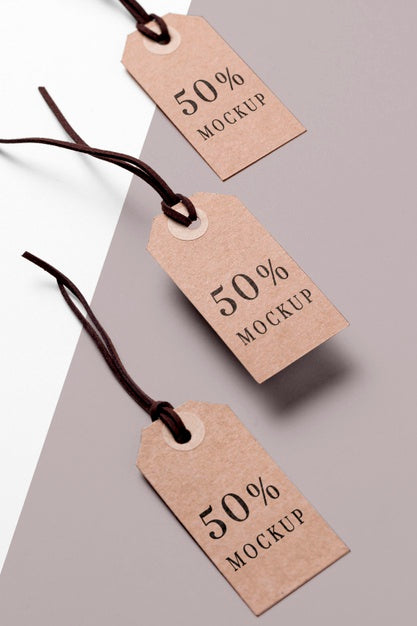 Free Collection Of Clothing Mock-Up Tags Psd