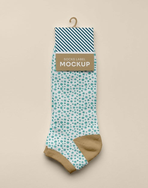 Free Color Socks Design Mockup Psd