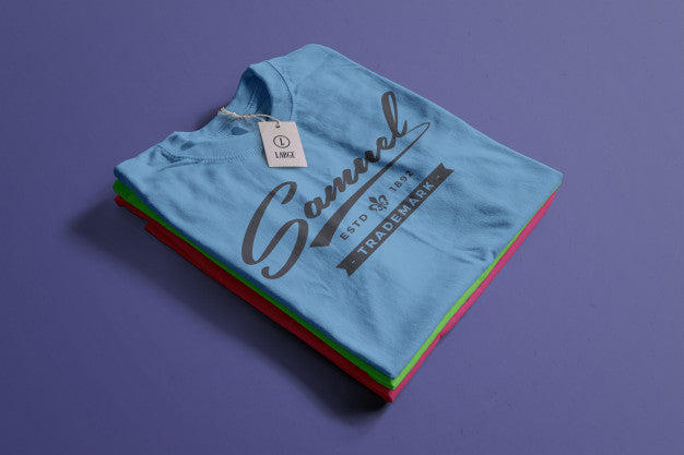 Free Color Tshirt Mockup Psd