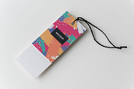 Free Colorful Bookmark Tags Mockup Design Psd