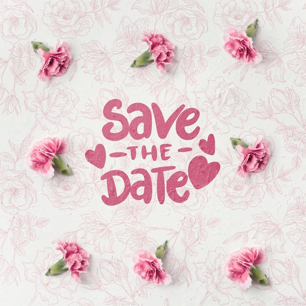 Free Colorful Flowers Concept Mock-Up Psd