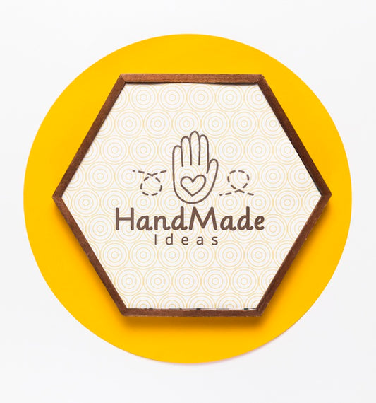 Free Colorful Handmade Frame With Mock-Up Psd