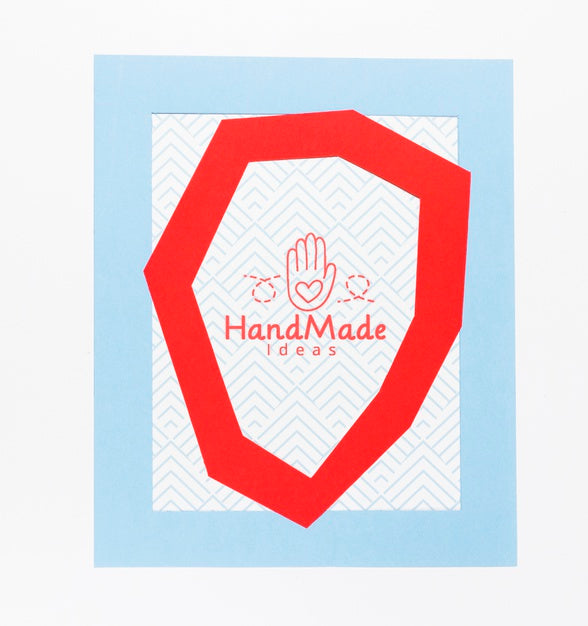 Free Colorful Handmade Frame With Mock-Up Psd