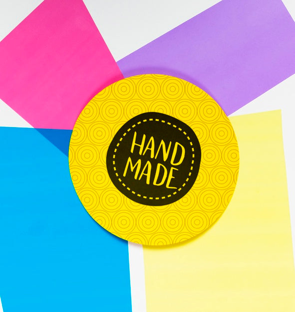 Free Colorful Handmade Frame With Mock-Up Psd