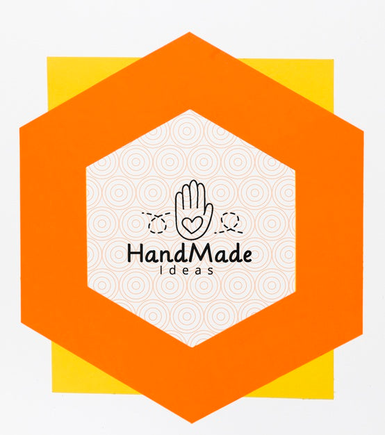 Free Colorful Handmade Frame With Mock-Up Psd