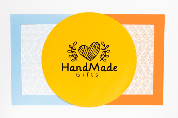 Free Colorful Handmade Frame With Mock-Up Psd