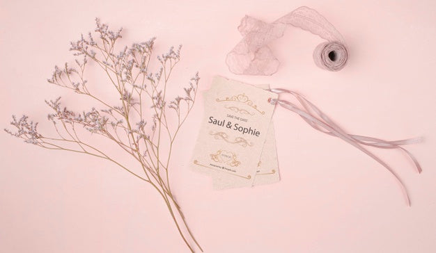 Free Colorful Romantic Wedding Invitation Psd