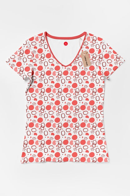 Free Colorful Shirt Concept Mock-Up Psd