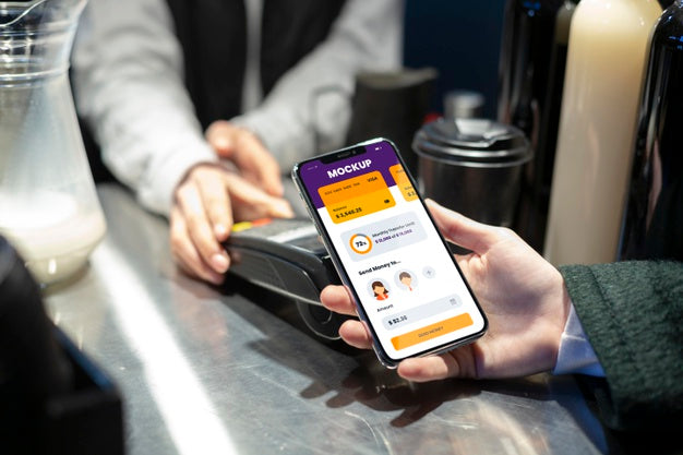 Free Composition Of Mobile Payment Application Mock-Up Psd