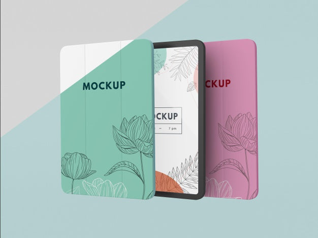 Free Composition Of Tablet Case Mock-Up Psd