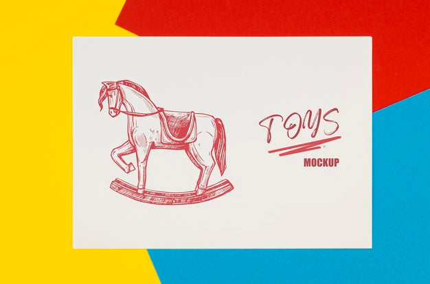 Free Composition With Card Mock-Up On Colorful Background Psd