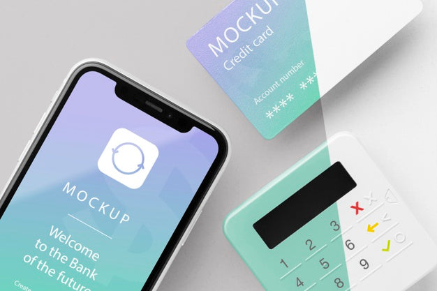 Free Composition With Smart Payment App Mock-Up Psd