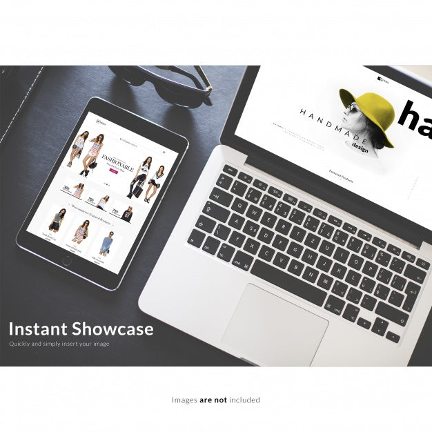 Free Computer And Tablet Mock Up Psd