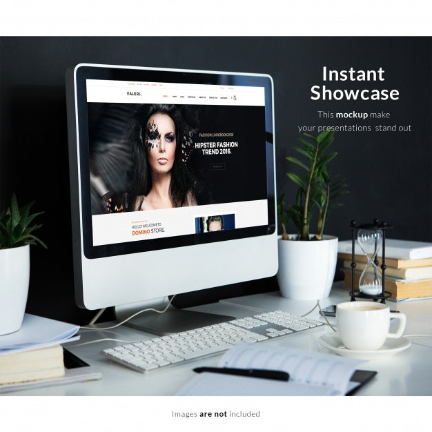 Free Computer Mock Up Psd