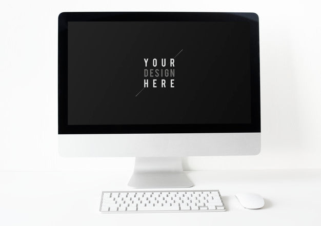 Free Computer Monitor Screen Mockup Template Psd