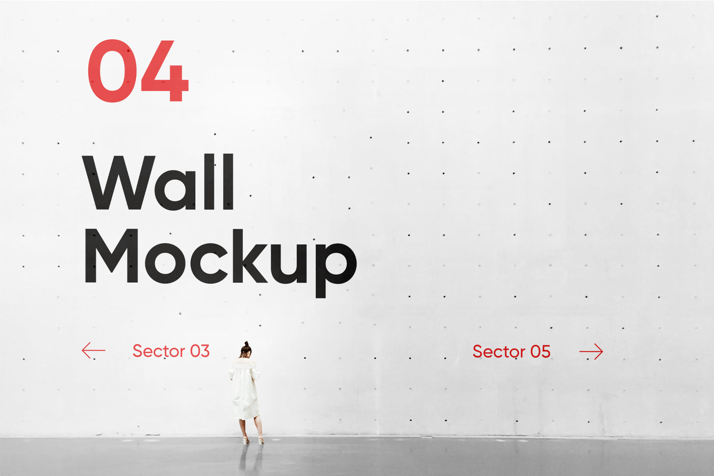 Free Concrete Wall Psd Mockup