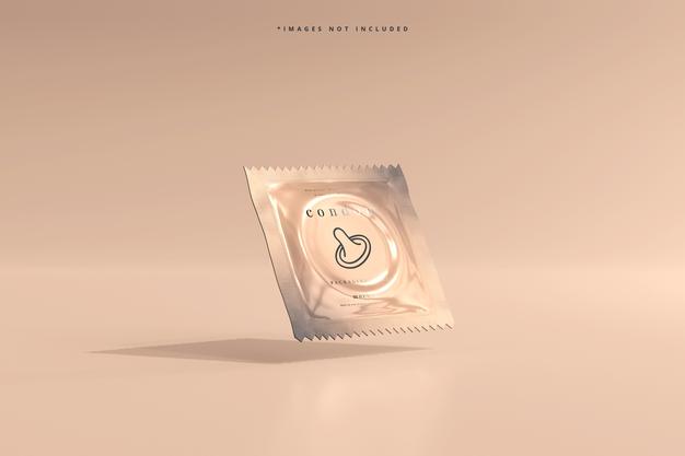 Free Condom Packaging Mockup Psd