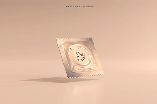 Free Condom Packaging Mockup Psd