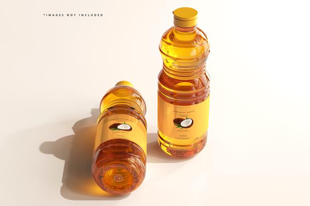 Free Cooking Oil Bottle Mockup Psd