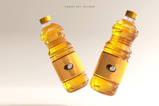 Free Cooking Oil Bottle Mockup Psd