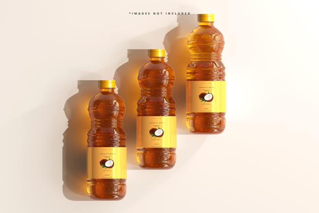 Free Cooking Oil Bottle Mockup Psd