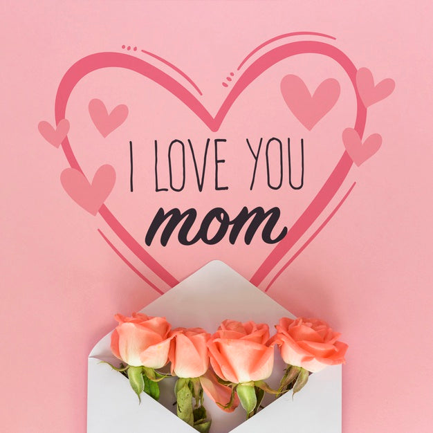 Free Copyspace Mockup With Flat Lay Mothers Day Composition Psd