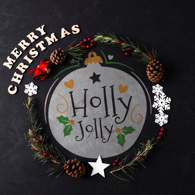 Free Coronet And Wish For Christmas Day Psd