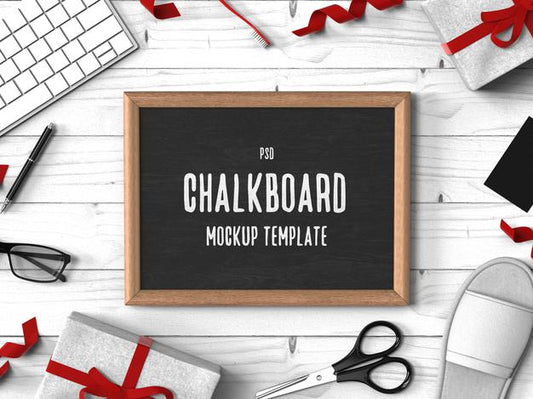 Free Corporate Chalkboard Mockup Psd