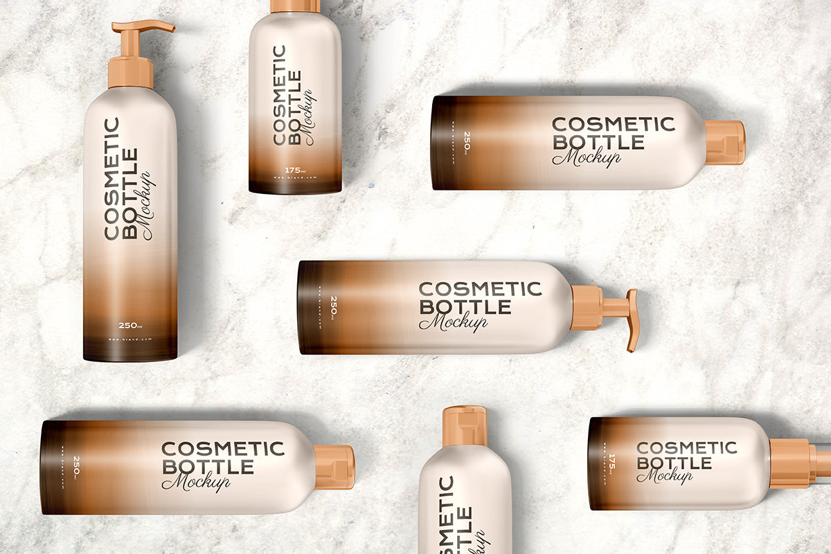 Free Cosmetic Bottle Mockup