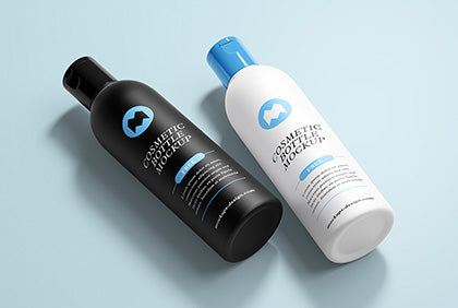 Free Cosmetic Bottles Mockup