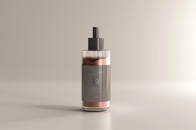 Free Cosmetic Cream Bottle Mockup Psd