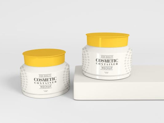 Free Cosmetic Cream Container Mockup Psd