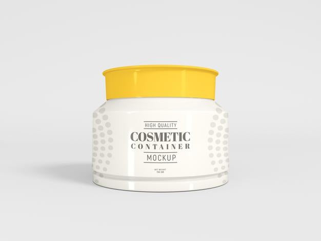 Free Cosmetic Cream Container Mockup Psd