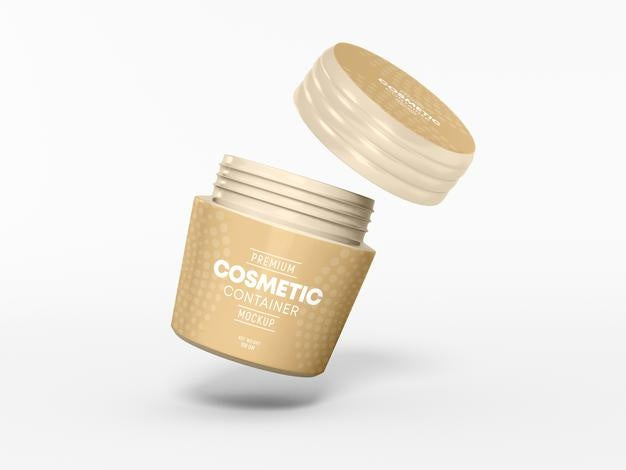 Free Cosmetic Cream Container Mockup Psd