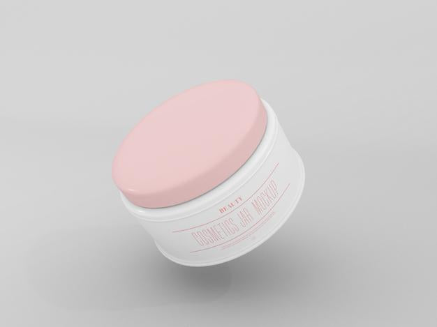 Free Cosmetic Cream Jar Mockup Psd