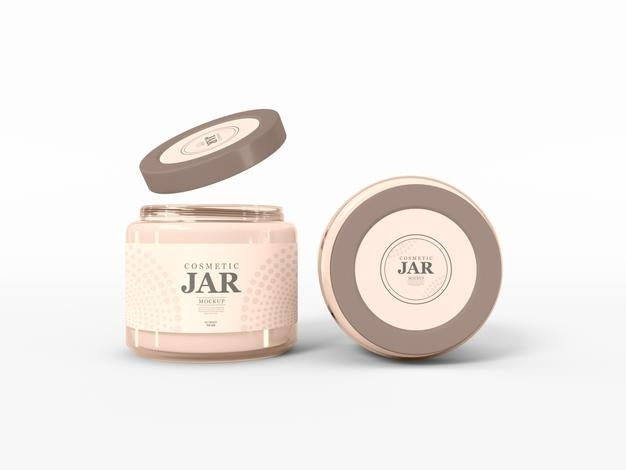 Free Cosmetic Cream Jar Mockup Psd