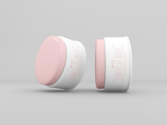 Free Cosmetic Cream Jars Mockup Psd