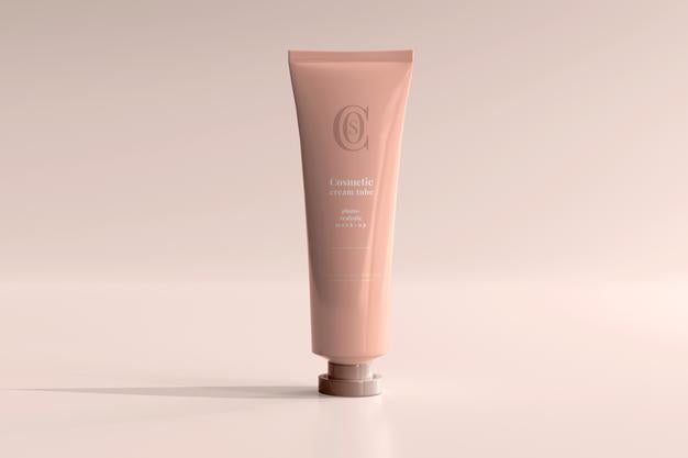 Free Cosmetic Cream Tube Mockup Psd