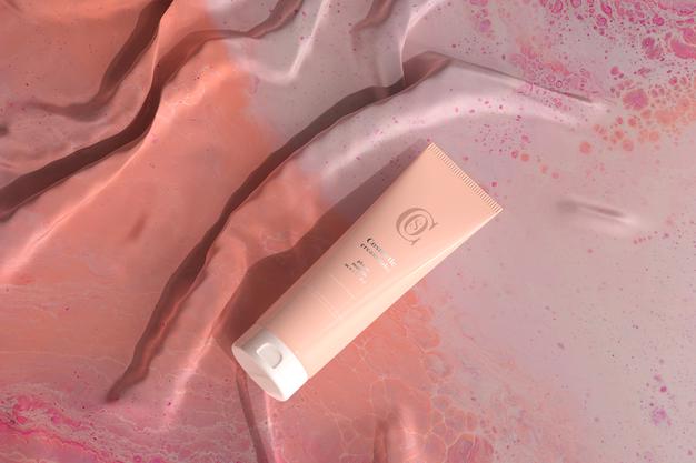 Free Cosmetic Cream Tube Mockup Psd