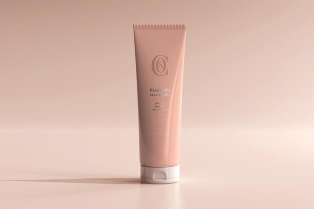 Free Cosmetic Cream Tube Mockup Psd