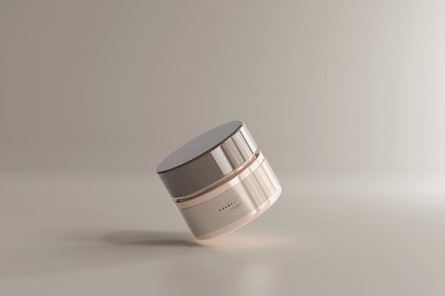 Free Cosmetic Jar Mockup Psd