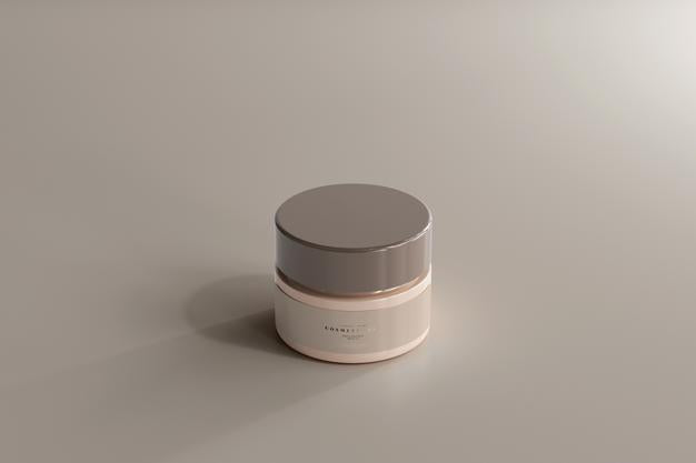 Free Cosmetic Jar Mockup Psd