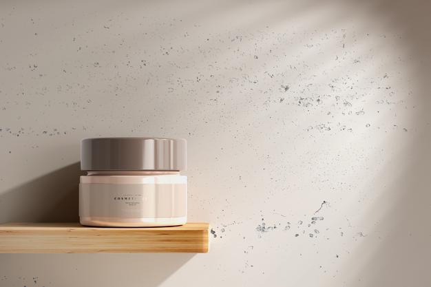 Free Cosmetic Jar Mockup Psd