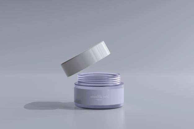 Free Cosmetic Jar Mockup Psd