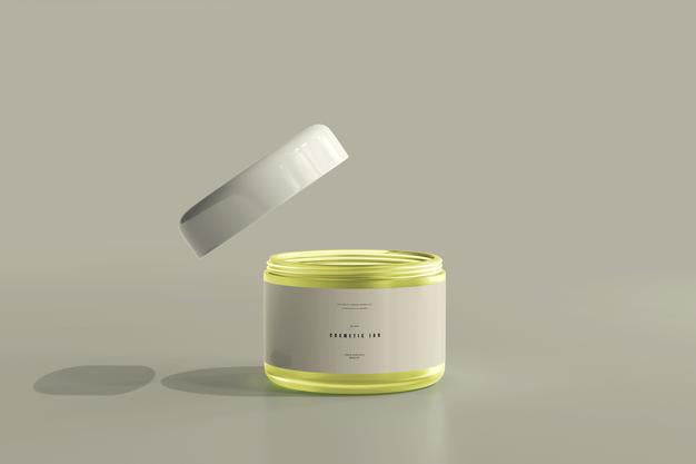 Free Cosmetic Jar Mockup Psd