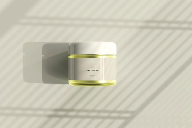 Free Cosmetic Jar Mockup Psd