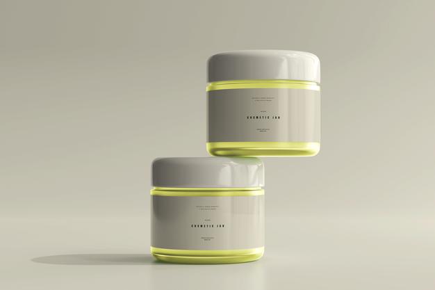 Free Cosmetic Jar Mockup Psd